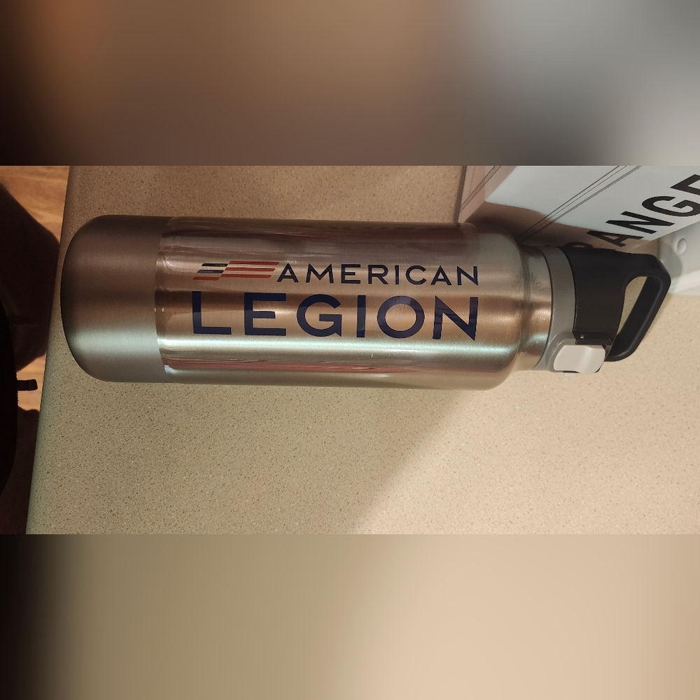 Silver Water Bottle AMERICAN LEGION
